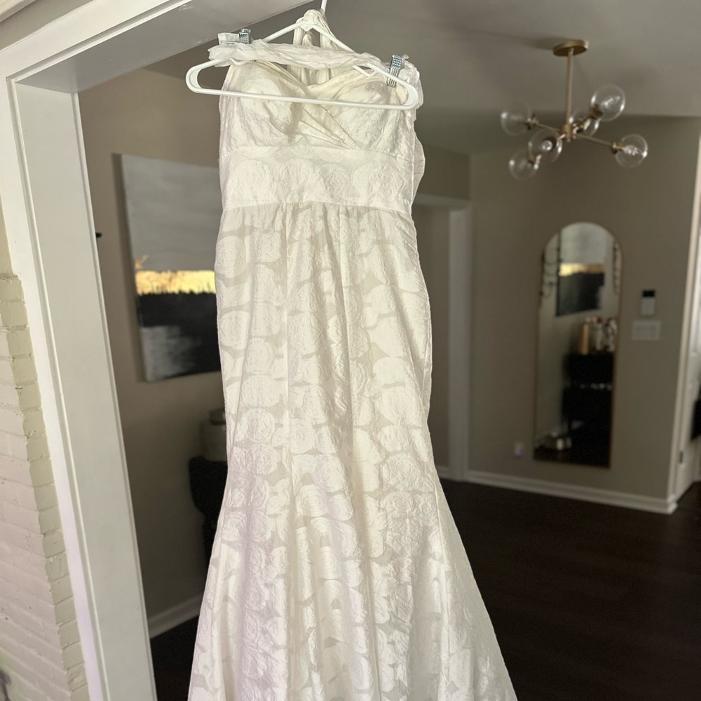Diamond White Mermaid Wedding Dress